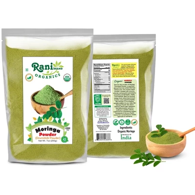 Organic Moringa Powder - 7oz (200g) - Rani Brand Authentic Indian Products 5 Organic Moringa Powder - 7oz (200g) - Rani Brand Authentic Indian Products - Image 3
