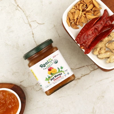 Organic Hot Mango Chutney - 10.5oz (300g) - Rani Brand Authentic Indian Products 3 Organic Hot Mango Chutney - 10.5oz (300g) - Rani Brand Authentic Indian Products