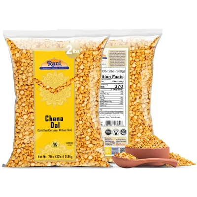 Chana Dal (Split Chickpeas W/o Skin) - 128oz (8lbs) 3.63kg - Rani Brand Authentic Indian Products 4 Chana Dal (Split Chickpeas W/o Skin) - 128oz (8lbs) 3.63kg - Rani Brand Authentic Indian Products - Image 2