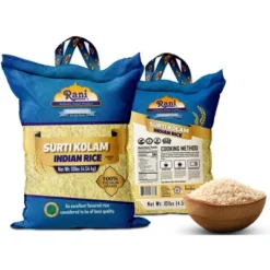 Surti Kolam Indian Rice 160oz (10lbs) 4.54kg - Rani Brand Authentic Indian Products -Kitchen GUEST fa8eb3e2 c8c5 4690 b2a6 e6c4ae3da6dc