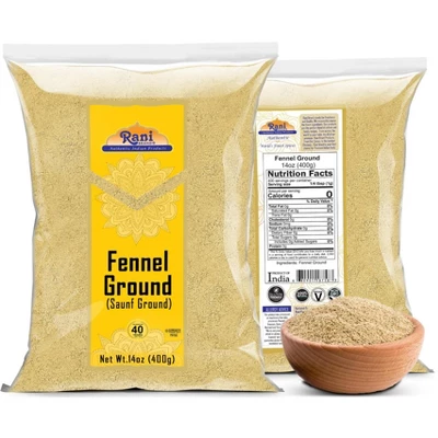 Rani Brand Authentic Indian Foods | Fennel (Saunf) Ground 4 Rani Brand Authentic Indian Foods | Fennel (Saunf) Ground - Image 2