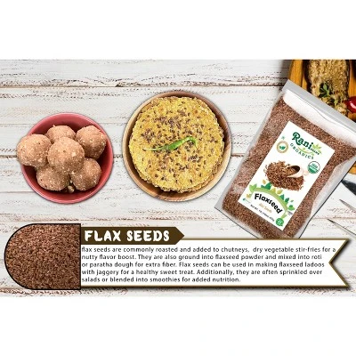 Rani Brand Authentic Indian Foods | Flax Seeds (Alsi) 4 Rani Brand Authentic Indian Foods | Flax Seeds (Alsi) - Image 2